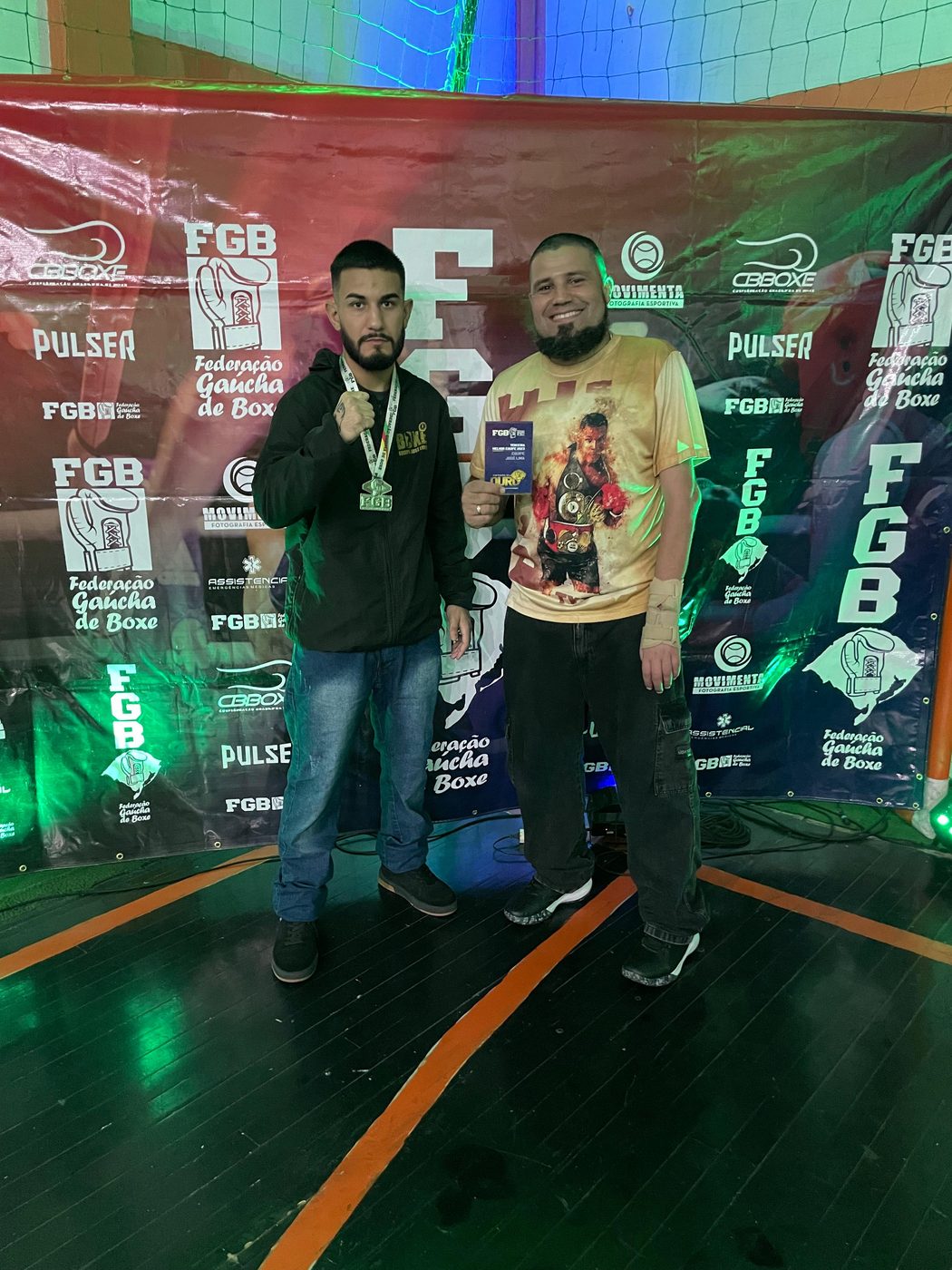Jorge Mexicano com medalha