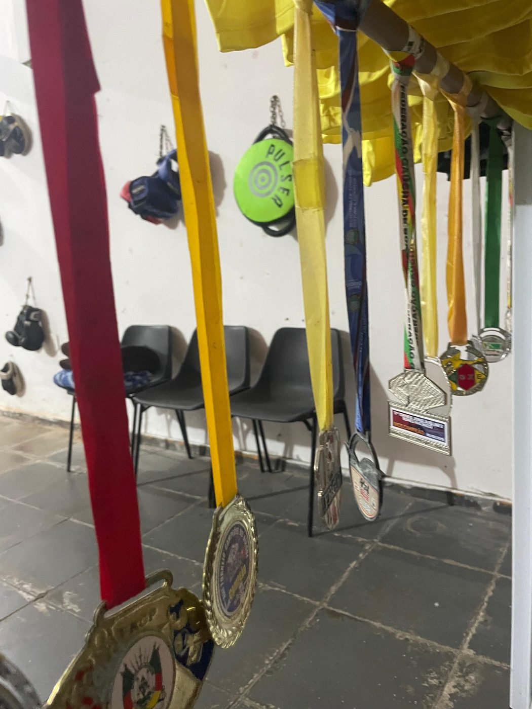 Medalhas em close